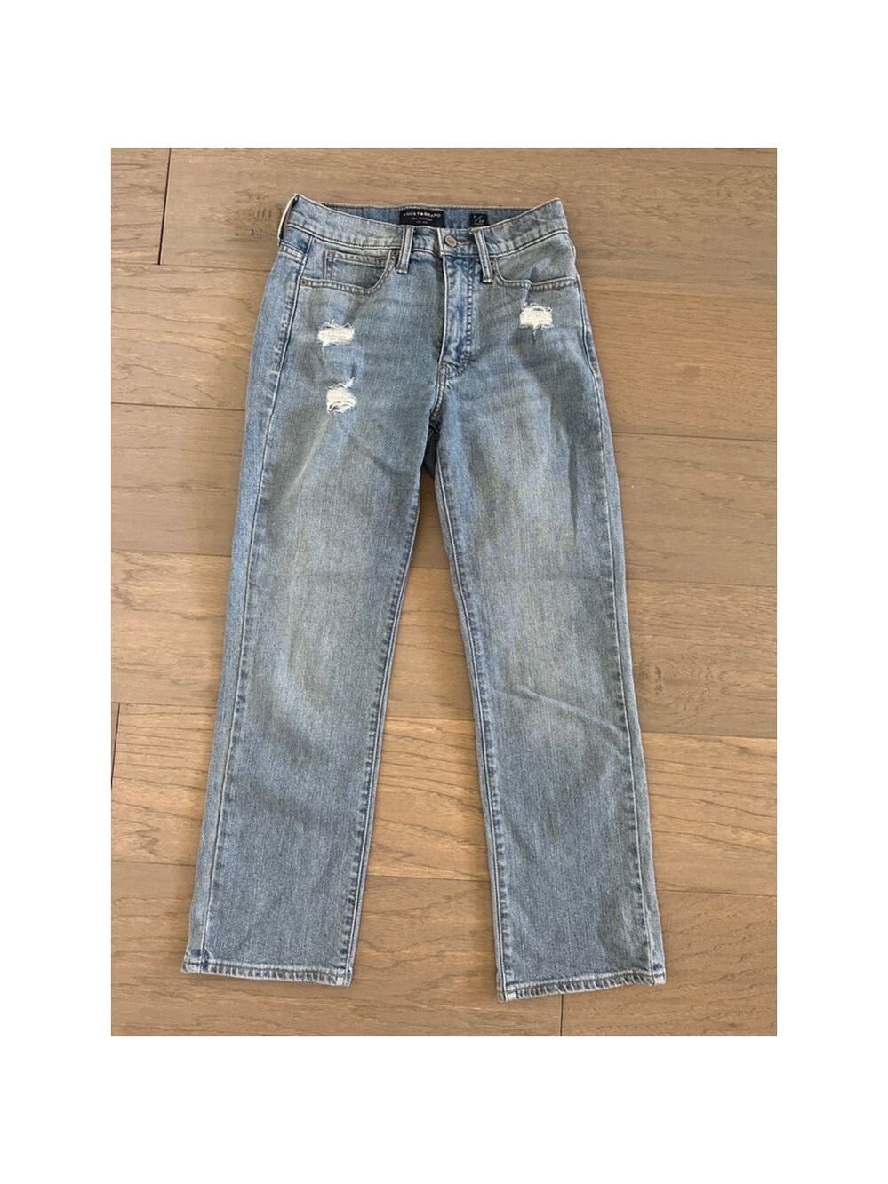 Lucky Brand High Rise Straight Zoe Ankle Jeans Size 2 26